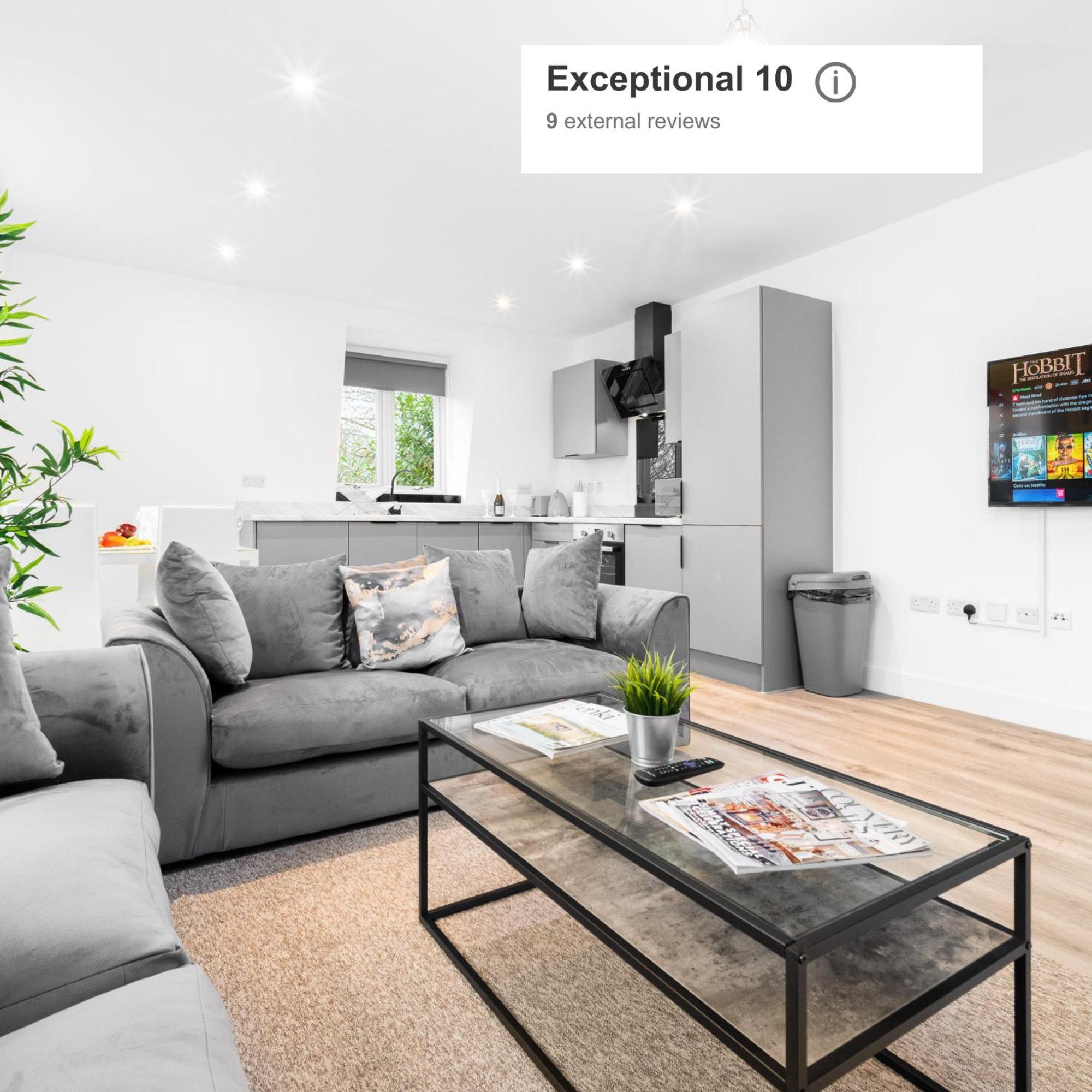 Stylish 2 Bedroom Apartment - Balcony - Secure Parking - Top Rated - 5Mc 伯明翰 外观 照片